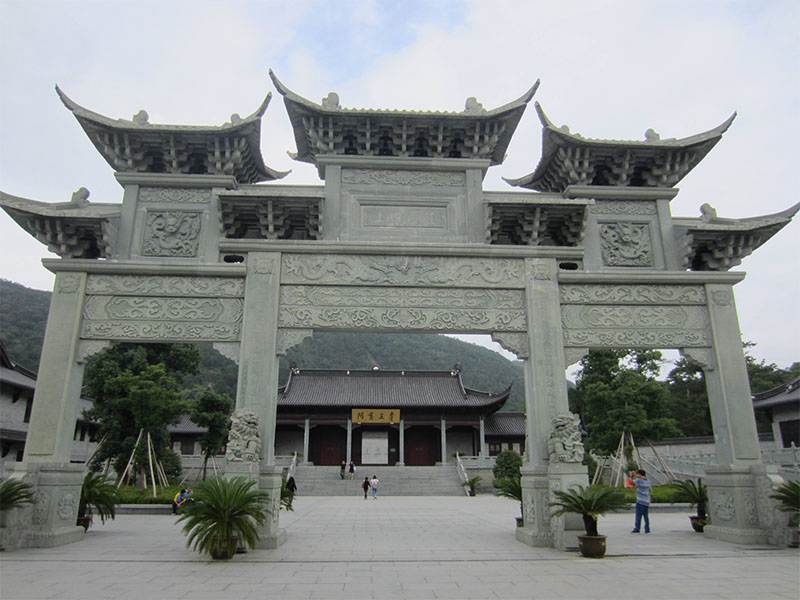 仿古石牌坊的喷砂工艺及雕刻效果图，值得收藏！