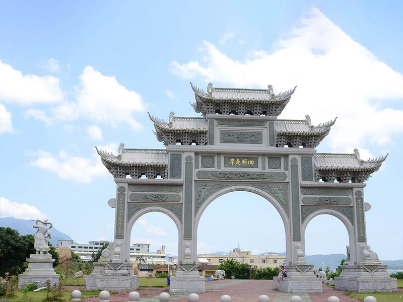 寺庙石头山门图片大全